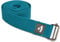 Bodhi Yogagurt | ASANA Belt aus 100% Baumwolle | Praktisches Yoga-Zubehör zur Dehnung | Yoga-Gurt mit Schiebeschnalle aus Metall | Anfänger & Fortgeschrittene | 250 x 3,8 cm (petrol)