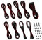 CableMod Classic Série ModMesh C-Series Jeu de câbles Corsair RMi & RMX - Noir/Rouge Sang