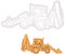 Bagger Ausstechform, 1 Teil, Bakerlogy
