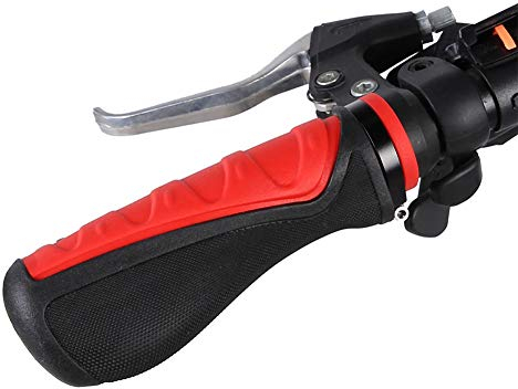 Dwawoo Fahrradgriffe, Griffe Fahrrad Griffe Gummi Lenkerendgriffe Radfahren Sperrgriffe Für Mountain Road Bike(Rot Und Schwarz) Fahrräder Und Ersatzteile Griffe Ergonomisch