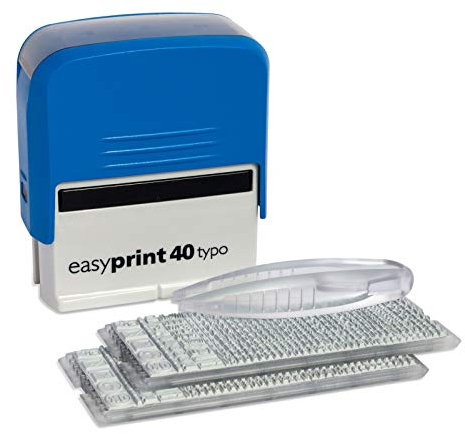 DIY Stempel easyprint 40 typo Selbstfärbender Stempel zum selbst setzen - bis zu 6 Zeilen