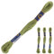 3 Docken Stickgarn je ca. 8m / Sticktwist 100% Baumwolle Stickerei verschiedene Farbwahl, Farbe :6322 moosfarben