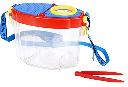 Kinder Insekten Beobachtungsbox Lupe Insekten Sammelbox 6X Lupendose Becherlupe Insektenbetrachter Vergrößerungsbox mit Deckel, Luftlöcher,Lupebecher Kinder Lernen Spielzeug Outdoor Exploration Tool