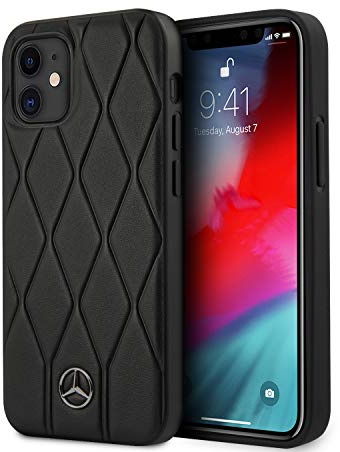 Mercedes-Benz MEHCP12SMULBK Wave Line Hülle für iPhone 12 Mini 5,4 schwarz