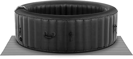 Uniprodo SPA Hinchable Piscina De Hidromasaje Uni_Pools_14 (1000 litros, para 6 Personas, con 130 Salidas de Aire, En Negro)