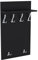 AKKE 120x60 | MAXI Garderobenpaneel Wandgarderobe Garderobe Wandpaneel Kleiderstange ALUMINIUM | SCHWARZ