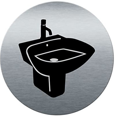 AUA SIGNALETIQUE 201818-F Placa de Aluminio Cepillado 3Er Piso, 7313-F_0 Plata, 130 x 130 mm