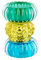 Gift Company Teelichthalter Sari rund, Kerzenständer, Kristallglas, Blau, Gelb, Grün, 11.5 cm, 1093901010