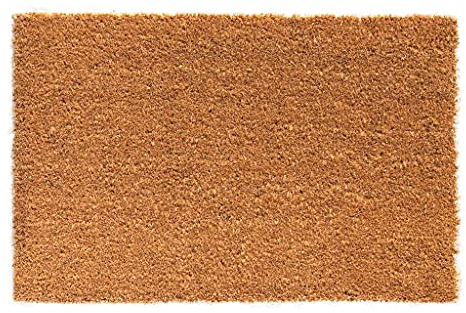 HPFloor Kokosmatte 80x50x1,7 cm I Fußmatte aus robusten Kokos-Fasern I Fußabstreifer für Haustür & Eingangsbereich I 1,7cm hohe Schmutzfangmatte I Türmatte pflegeleicht I Fussmatte in Nature
