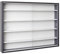 AltoBuy Collect - Vitrine Murale 5 Compartiments Grise et Blanche
