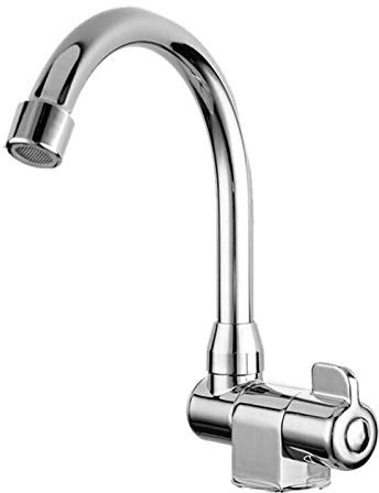 Faltbarer Wasserhahn, kaltes Wasser Nassbar Spüle Wasserhahn 360 Grad Rotation RV Wohnwagen Boot Wohnmobil Wasserhahn Küchenspüle Wasserhahn für Zuhause Boot Yacht Camping RV Wohnwagen