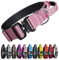 TSPRO Premium Hundehalsband mit Griff Dickes Verstellbares Taktisches Hundehalsband Schwere Ausführung Schnellverschluss Metallschnalle für Mittelgroße bis Große Hunde (Rosa L)