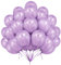 Globos Morado Claro, Paquete de 50 Globos de 12 Pulgadas, Globos de Látex Lisos de Perlas Moradas para Niñas Mujeres Fiestas de Cumpleaños Bodas Despedidas de Soltera Decoraciones Baby Shower