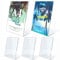 UMILKI 5 Pcs A4 Tischaufsteller,Transparente Tischaufsteller Acryl Schräg, L-Ständer Prospektständer für Fotos,Speisekarten,Promotionen,Dokumente,Restaurant Cafe Shop Werbung,Hochzeit