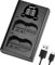 DSTE EN-EL15 ENEL15 Batterie USB Double Chargeur Rapide avec écran LCD Compatible pour Nikon D600, D610, D750, D800, D800E, D810A, D7000, D7100, D7200