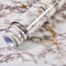 VIOPVERY Peel and Stick Wallpaper 40cmx200cm White Brown Marble Wallpaper Sticky Back Plastic Black Vinyl Wrap Kitchen Worktop Covering Self Adhesive Thick Wallpaper for Bedroom Furniture Stickers