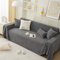 Daesar Bezug Sofa 1 Sitzer, Couchbezug Katzenschutz Dunkelgrau Couch Überzug Ecksofa 180x150CM Universal Sofabezug Chenille