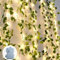A.bigwhale Artificial Fairy Lights, Ivy Garland Fairy Lights, Indoor 6 m, Green Leaf Ivy Vine with 60 LED Lights, Fairy Lights, Battery, Plant Decoration for Wedding Party