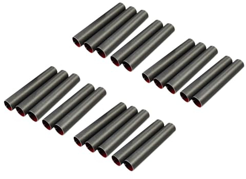rukauf Schaumrollen-Formen KLEIN (8 cm x 1,3cm) Antihaft-beschichtet Teflon Traditionelle Backform Schillerlockenform Gerade Röhrchen Spritztüllen Sahnerollen (20)