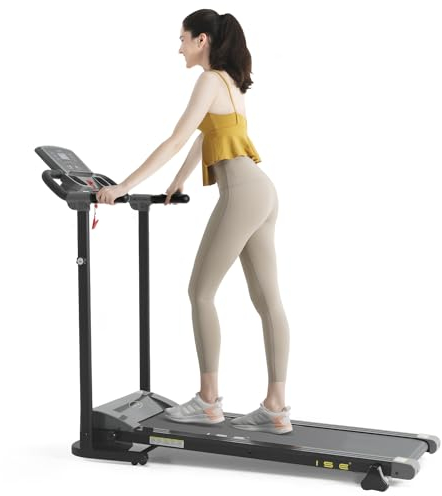 Novonova Laufband Klappbar Bis 12 km/h - Mit Steigung in 3 Stufen, LED-Display, Tablethalterung & 12 Programmen - Für Zuhause, SY-T1507