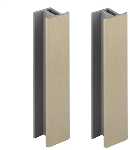 cyclingcolors 2x Verbinder für sockelleiste 120mm farbe edelstahl silber küche ecke Sockelblende Sockelecke küchensockel innenecken außenecken möbel