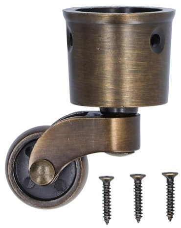 Gsycle Rollen Räder, Räder für Möbel Rollen Set von 4 Caster Cups Heavy Duty Antike Rollen Möbel Räder Stuhl Rollen Tischbeine mit Rädern für Kabinett Klavier