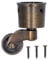 Gsycle Rollen Räder, Räder für Möbel Rollen Set von 4 Caster Cups Heavy Duty Antike Rollen Möbel Räder Stuhl Rollen Tischbeine mit Rädern für Kabinett Klavier