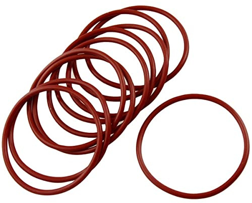 Gummi-O-Ring-Unterlegscheibe – Silikon for Sanitär-Unterlegscheiben-Dichtung, automatische Schnellreparatur, 32 mm x 2 mm (10 Stück), 27 mm x 2 mm (10 Stück) (Größe: 34 mm x 2 mm (10 Stück)) (Color :