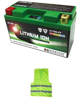 COMPATIBILE CON KYMCO People S I ABS 125 per anno 2017 al 2020 BATTERIA A LITIO SKYRICH HJT9B-FP FORNITA CARICA E PRONTA PER L'UTILIZZO BATTERIE SPECIFICA 12V 36WH 180A 150X65X92-POS.SX