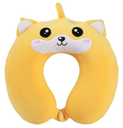 I-TOTAL® - Reisekissen für Nackenstütze, Nackenstützkissen/Kissen Lustiges Reisekissen (Shiba)