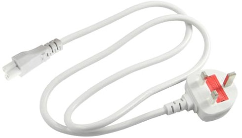 1M UK Laptop Power Cable, BS 1363 to C5 Mickey Mouse 5A 250V 0.75MM² Replacement Cord, Printer Cable, UK AC Wall power Cord, Cloverleaf Power Brick Cord