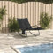 ShGaxin Sdraio, Sedie Spiaggia, Sdraio Giardino, Amache E Sdraie, Sedie Da Giardino, Sdraio Piscina, Acciaio e textilene Nero