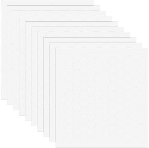 BENECREAT 10 Sheet 1000 Pieces Foam Dots Dual-Adhesive 10x8.5mm, 3D Hexagon Foam Tapes Foam Pop Dots Adhesive Mount for DIY Handmade Crafts, Card Making, Office Supplies