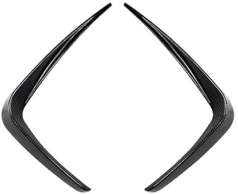 SITARAYURI Auto-Frontstoßstangengitter Für G20 G28 318i 320i 325i 330i Auto Vorderen Stoßfänger Lip Spoiler Nebel Lampe Abdeckung Trim Grille Körper Kit Splitter 2019-2021(Carbon Look)