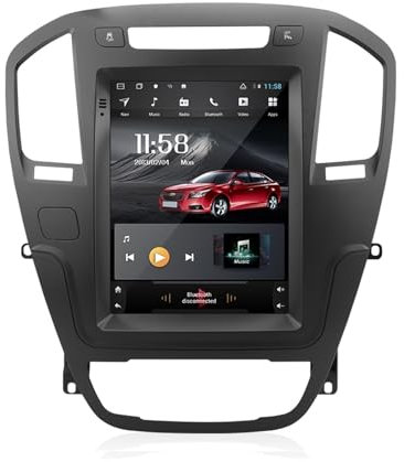 Rynplex Brown Vertical Android Auto Radio Insignia Regal 2009 2010 2011 2012 2013 GPS Car Multimedia RAM 4G car play screen(4+64G)