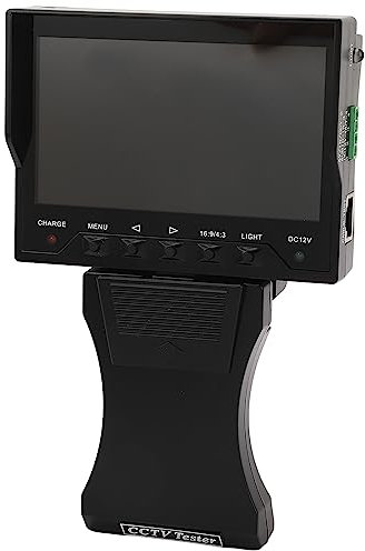 CCTV Tester LCD Camera HD CCTV Tester Monitor Analog Video Monitor VGA Input DC12V Output 4.3in 100‑240V (UK Plug 100‑240V)