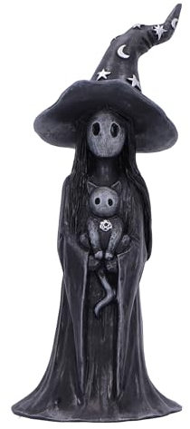 Nemesis Now Little Souls Collection Witchy Decor – Witch Figurine for Mystical Home Décor – Cast in The Finest Resin, Expertly Hand-Painted – 12 cm Glimmer