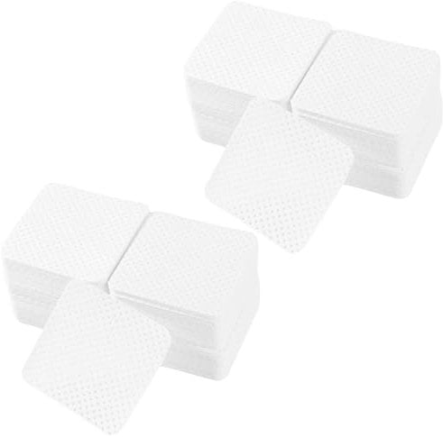 YPYMOD 600PCS Lint Free Wipes for Nails, Nail Wipes Pads, Nail Polish Remover Pads, Nail Art Tool for Clean DIY Nail Art(White)