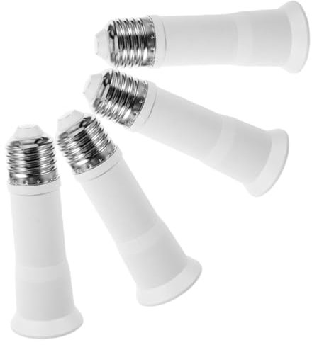 Alipis 4pcs Socket Adapter Extender Light Base Converter for Easy Bulb Switching Light Socket Extension for Versatile Lighting