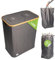 EnviroNest Premium Pfandflaschen Sammelbehälter mit 2 Öffnungen & Druckknöpfen – Leergut Organizer mit Flaschen & Dosen Aufdruck – Haushalt Recycling System