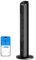 GoveeLife Black Tower Fan for Bedroom, 36 Smart Floor Fan with App/Voice Control, Temperature Sensor, 5 Modes 8 Speeds(25ft/s), 29dB Quiet Oscillating Fan for Office, 24H Timer, Auto Cooling