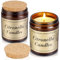 250Std Citronella Kerzen Outdoor Groß,2 Stücke XXL Draußen Camping Citronella Kerzen im Glas mit Holzdeckel Zitronella Kerzen 100% Natürliches Sojawachs für Garten,Balkon,Picknick,Terrasse,Tischdeko