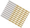 PATIKIL 3mm Drill Bit, M42 8% Cobalt High-Speed Steel Jobber Straight Shank 135° Titanium Nitride (TiN) Coated for Hard Metal Stainless Steel - 10 Pack