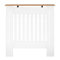 Bonnlo Cache-radiateur Moderne et Minimaliste, Tablette Radiateur en panneau MDF E1 pour Salon et Chambre, Blanc + Naturel