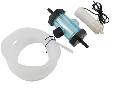 Acuario eléctrico USB para limpiador de grava, bomba de aspiración sifón con manguera de 5 m para limpieza de tanques de tortugas de peces (3 metros)