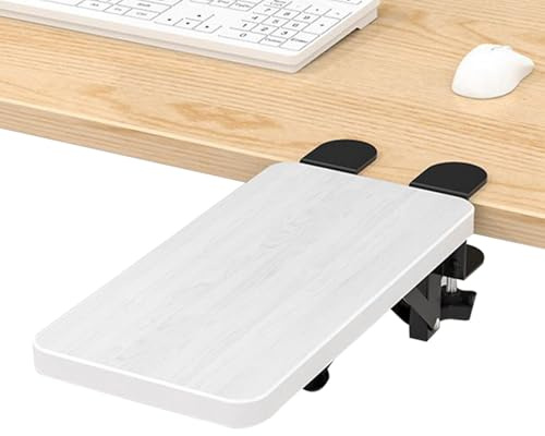 Mihauuke Schreibtisch Armauflage,Klappbare Ergonomische Auflage Ohne Bohren - Ellbogenauflage Armstütze Schreibtischverlängerung,Für Homeoffice Schule Computertastatur Arbeit Studium