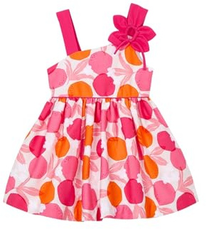 Mayoral Vestito Asimmetrico Fiore per Bambine e Ragazze Clavel