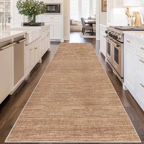 Läufer Teppich Flur 90 x 200 cm Küchenteppich Waschbar Rutschfest Bettvorleger Teppichläufe Küchenläufer Teppich Küche für Durch das Waschbecken Schlafzimmer Wohnzimmer Esszimmer Eingangsbereich
