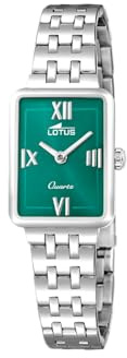 Lotus Damenuhr Analog aus Edelstahl 316l | Quarzwerk, Widerstandsfähiges Mineralglas, Wasserdicht 5 ATM 19032/4 -2GETHER, Grünes Zifferblatt