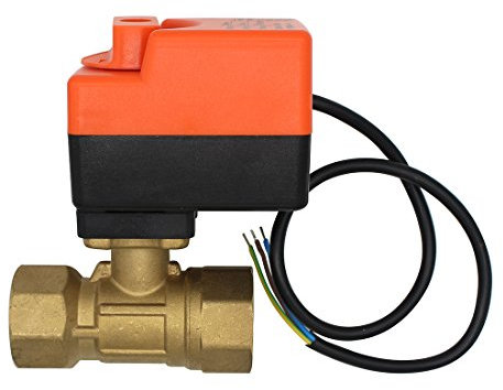 motorisierte oder manuelle - 2 wege motorkugelhahn zonenventil 2 wege ventil elektrisch AC 220V 1/2 3/4 1 1-1/4 1-1/2 2 zoll (1/2 zoll DN15)